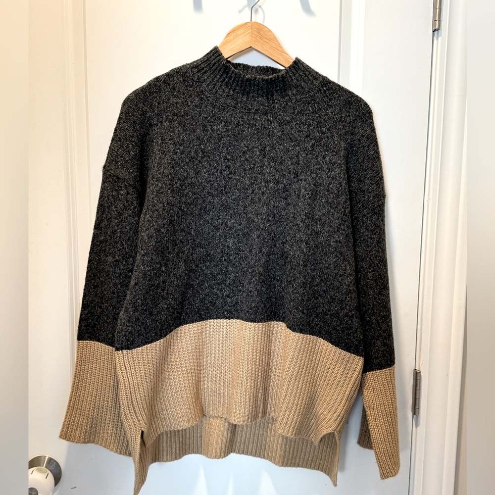 Michael Kors Color Block Turtleneck Sweater